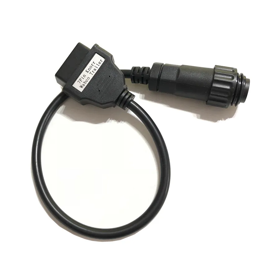 Knorr Wa-bco 7 PIN 7pin to OBD II 16Pin Converter Cable for diesel Truck for Knorr for Wabco for Trailer