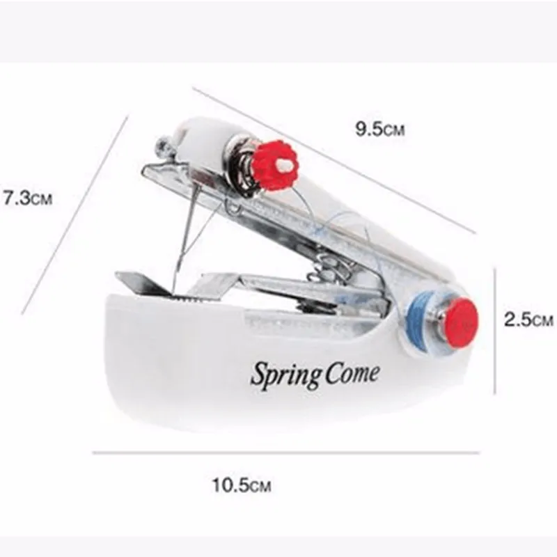 Горячая портативная мини швейная машина ручной одежды ткань портативный карманный домохозяйка ручной инструмент