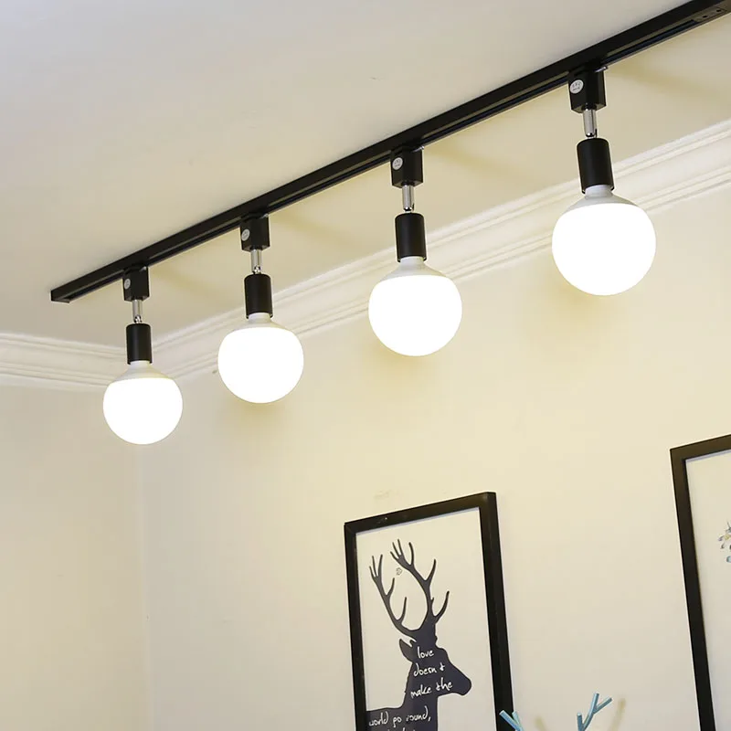 

E27 holder track light lamp adjustable mounted track lighting industrial clothing for shopping mall lighting spot ceiling lamp