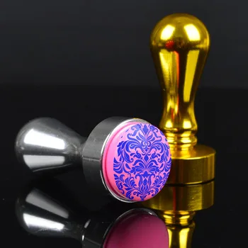 1Pc Round 2.4cm Stamper Scraper Kit Practical Metal Handler Nail Art Stamping Tools