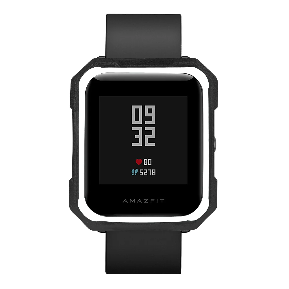 Мягкий защитный силиконовый чехол для Xiaomi Huami Amazfit Bip Youth Watch, Двухцветный силиконовый чехол