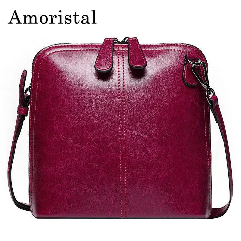 

Summer Ladies Crossbody Bags Genuine Leather Fashion Woman Handbag Shell Bag Women's Messenger Tote Vintage Shoulder Bags B297