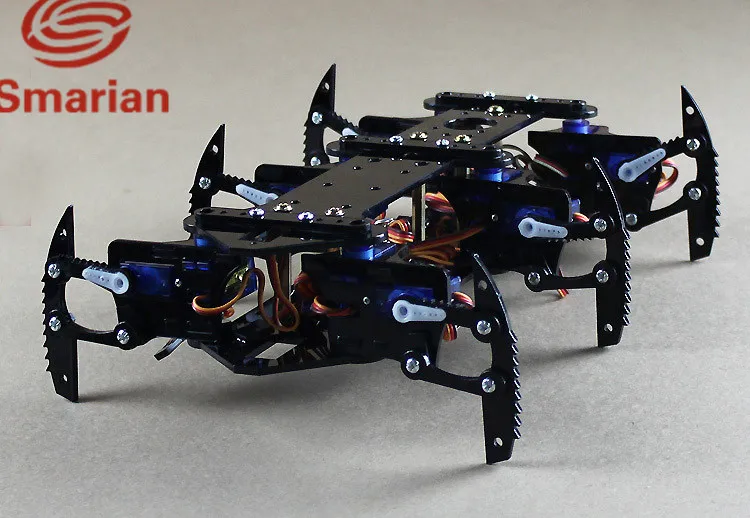 

Official smarian DIY Robot Spider Acrylic Hexapod Robot Model Kit RC Toy Teaching Model