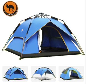 

Hydraulic Fully-Automatic Outdoor Camping Tent Tourism Party 3-4 Person Family Water Proof Beach Park Tent Outdoor Camping Tent