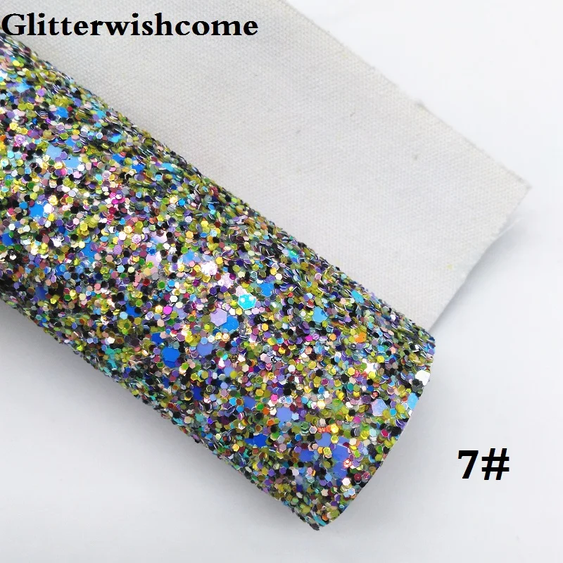 Glitterwishcome 21X29 см A4 Размеры виниловые обои для банты с эффектом блестящей кожи тканевый Виниловый фон для банты, GM082A - Цвет: 7