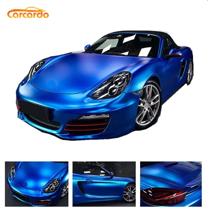 

Carcardo Matte Chrome Vinyl Film Matte Chrome Car Sticker Motorcycle Car Wrap With Air Bubble