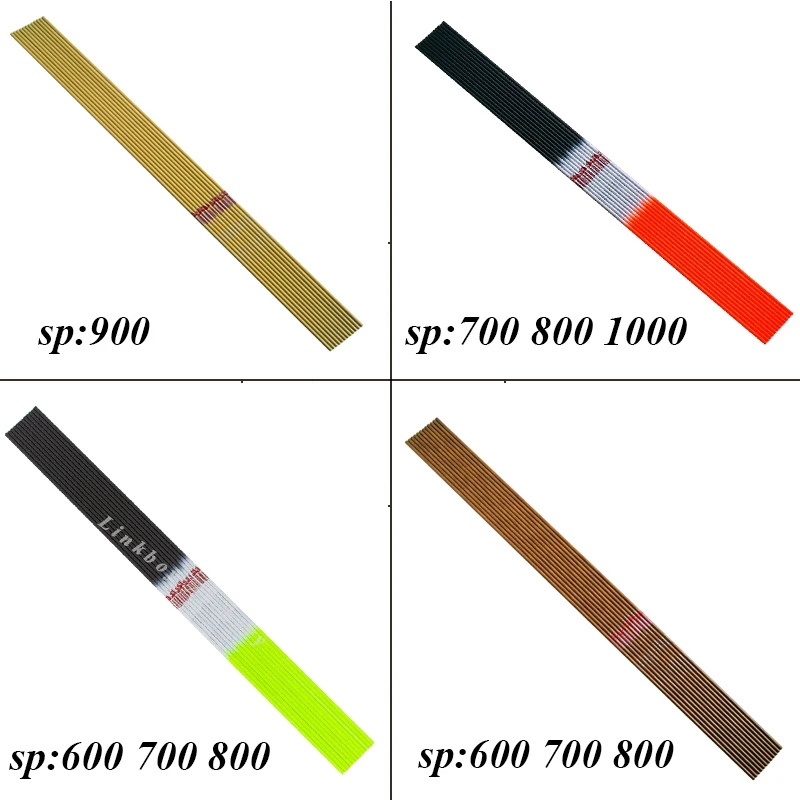 12PCS Pure Carbon Arrows Shaft SP700 ID6.2mm for Recurve Bow Hunting Archery