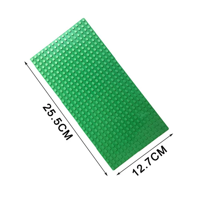 Классические опорные пластины пластиковые кирпичи опорные пластины, совместимые с крупными разветвленными размерами строительные блоки строительные игрушки 32*32 точки - Цвет: Green half