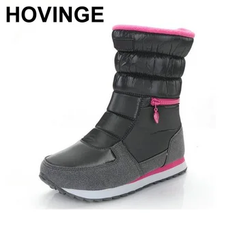 

HOVINGE women fashion snow boots new style 2018 women's shoes Brand shoes high quality women boot