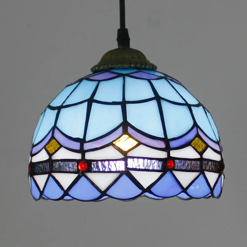 Artpad, Средиземноморский стиль, лампа в марокканском стиле, Витраж, абажур, AC110V-220V, мозаика, светодиодный подвесной светильник для коридора, коридора - Цвет корпуса: 2