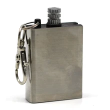 Portable Bottle Shaped Survival Tool Flint Fire Starter Matches Lighter Kit for Outdoor NO OIL handy outdoor fire lighting magnesium flint stone tool set black