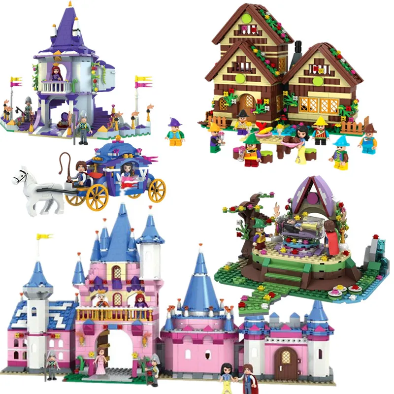 

Diy Compatible with Legoingly Friends Snow White Series Building Blocks Models Bricks Educational kids Toys For Children gift