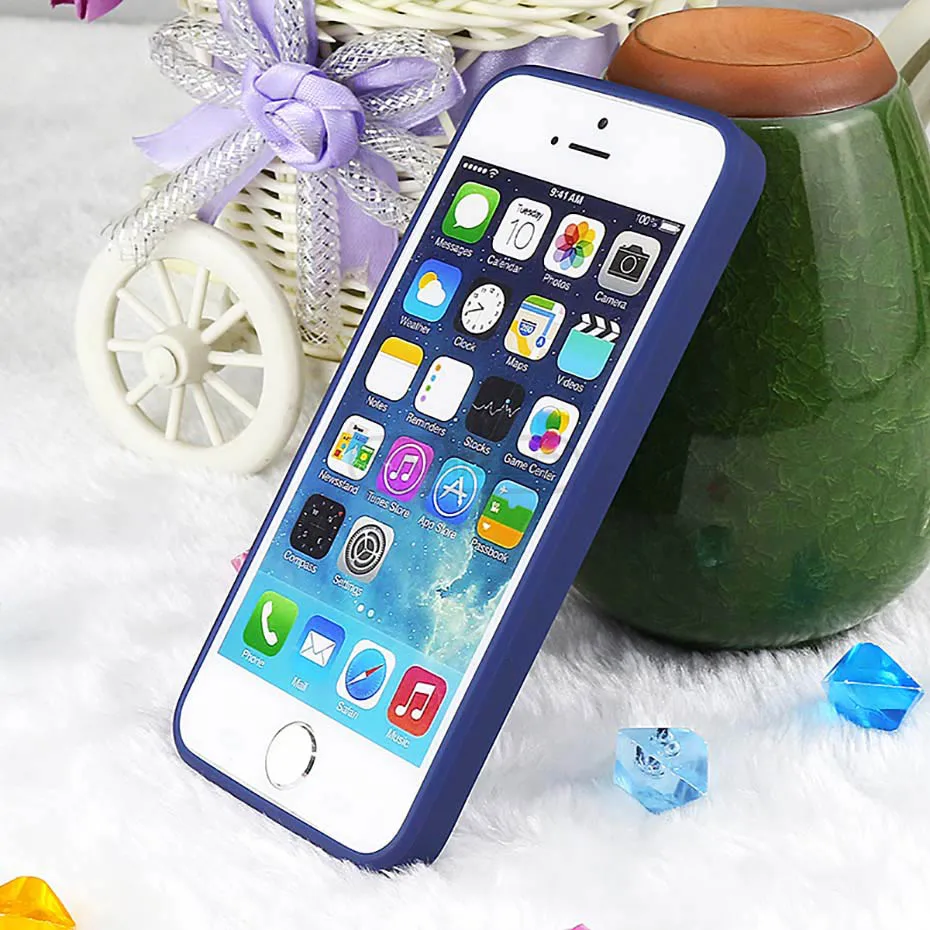 YAMIZOO Case Cover For iPhone 5 5s se Case Silicone Shockproof Soft Coque 360 Pink Cute Phone Cases For iPhone 5s se Case 5 On (4)