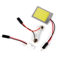 ITimo DC 12V Universal Auto Accessories LED Car Dome Lights T10 24SMD Interior Reading Lamps 1 Set COB Car-styling