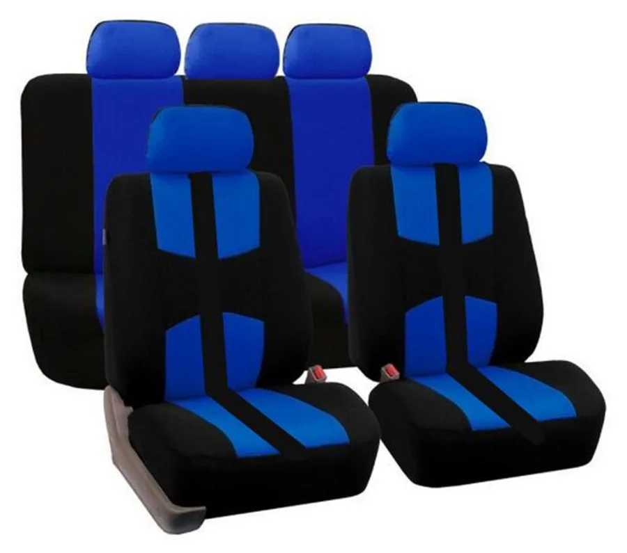 

5-Seats Car Seat Covers Mesh Polyester Front+Rear Cover Fit for Sedan SUV Breathable Easy to Clean Dirt-proof