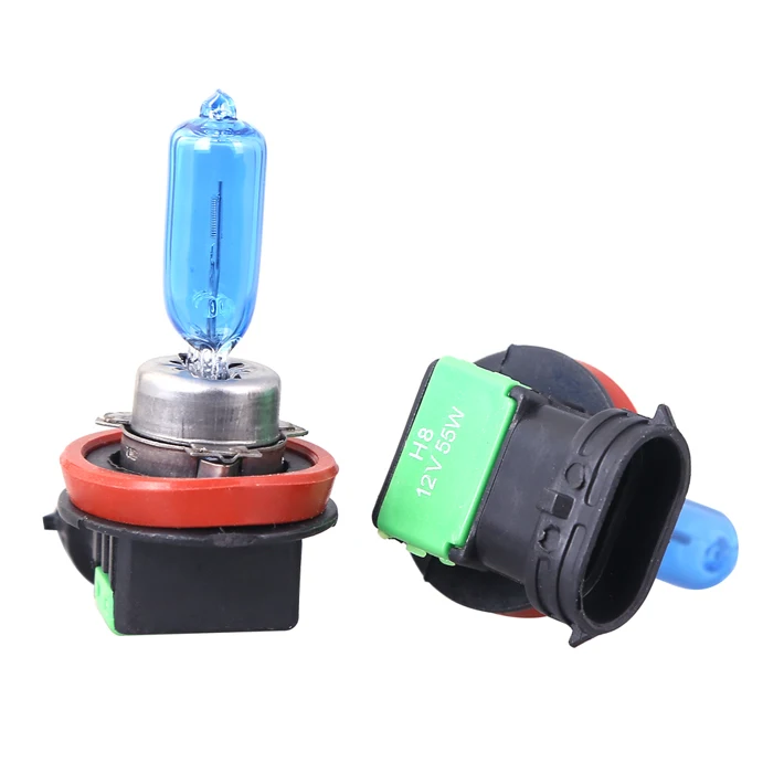 2pcs H8 12V 55W Halogen Auto Car Bulb 6000K Car Lamp Auto Light Super