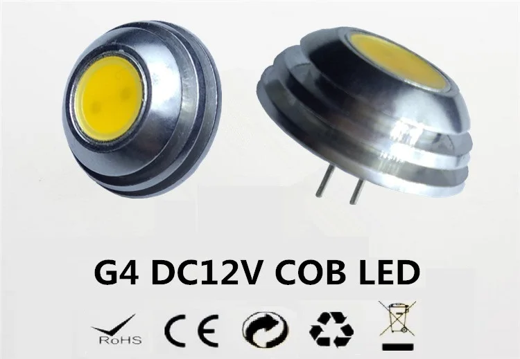 10 шт. тонкий LED G4 12V COB синий светодиод DC12V желтый летающая тарелка алюминиевый