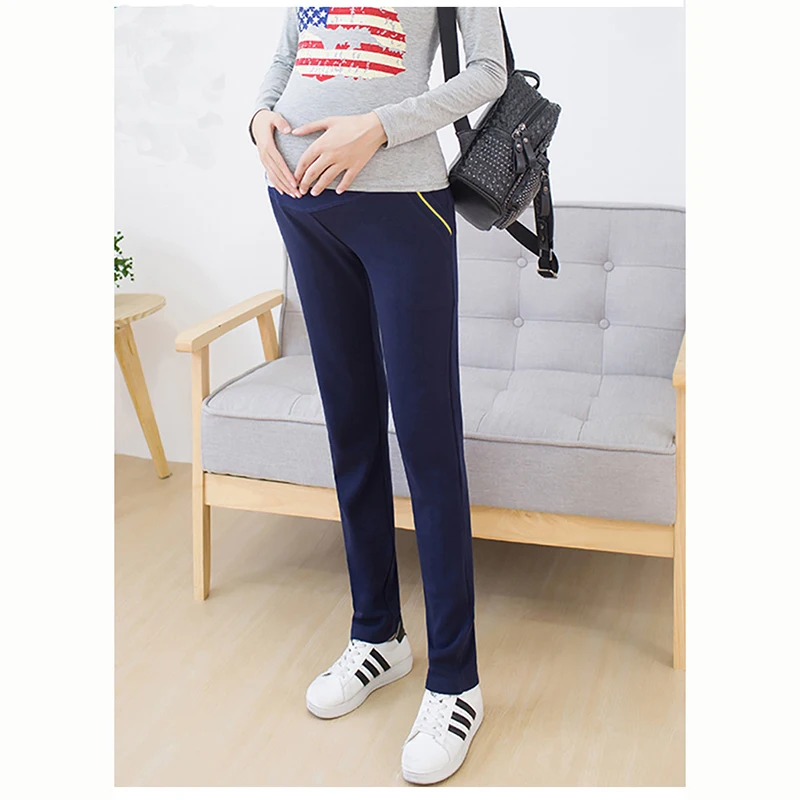 

Elastic Waist 100% Cotton Maternity Pants for Pregnant Mother Winter Casual Pregnancy Sport Pants New Maternity Clothes Trousers