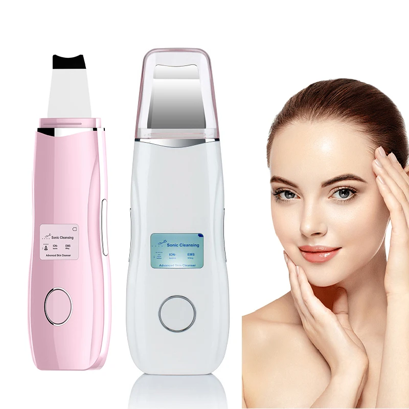 

NEW Ultrasonic LCD Skin Scrubber Face Care Massage Pore Cleaner Facial Clean Blackhead Acne Removal Exfoliating Facial