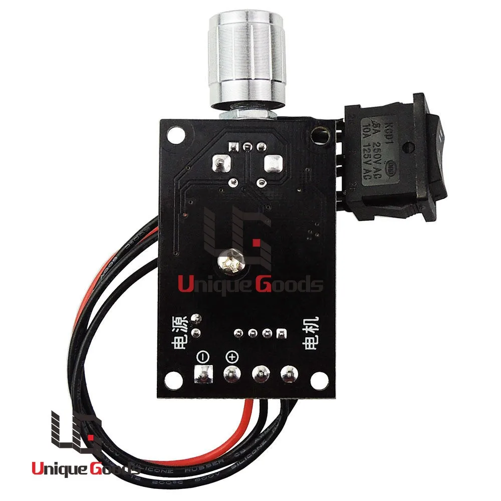 Low Price 6V 12V 24V 3A 80W PWM DC Motor Speed Controller Forward Reversible Switch Free Shipping 