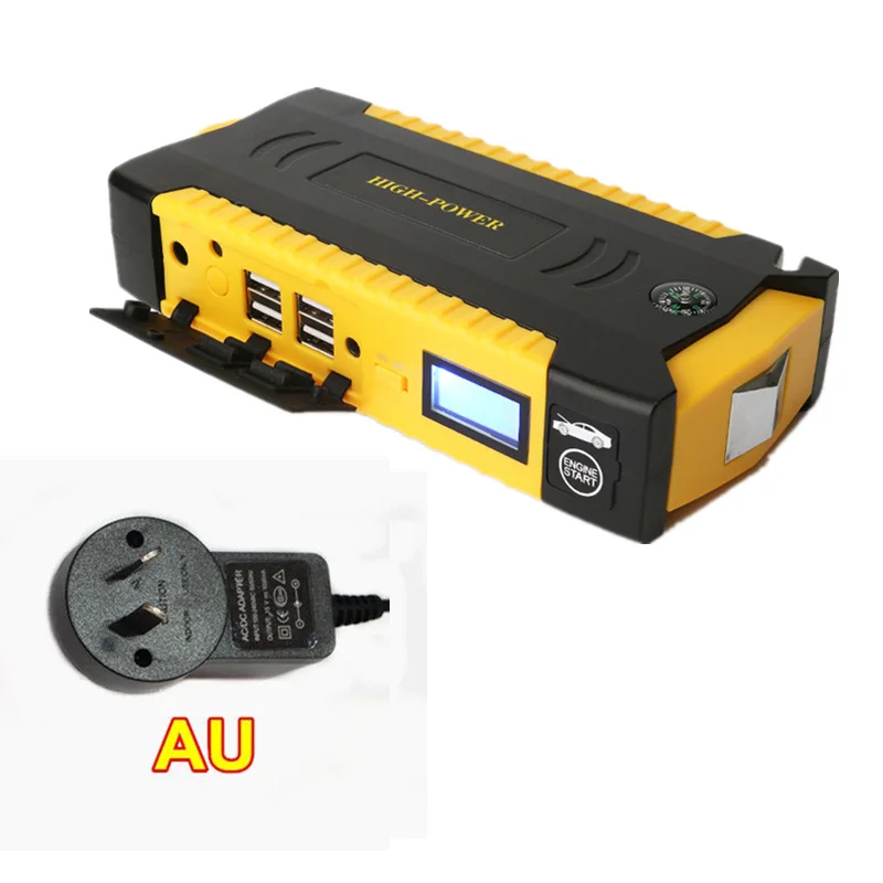AU Plug HCOOL 20000 мА/ч, 600A пиковое значение тока Портативный автомобиль скачок стартер пусковое устройство Мощность банк многофункциональное Зарядное устройство для детей возрастом от 12V автомобиль с дизельным двигателем - Цвет: AU Plug