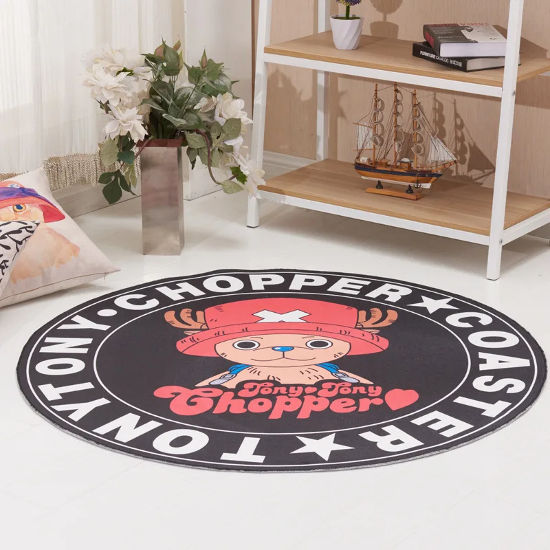 One piece Луффи 100 см круглый одеяло пушистый мохнатые ковров дома номер ковер коврики Спальня Дорнье жаккардовые шаг ковры