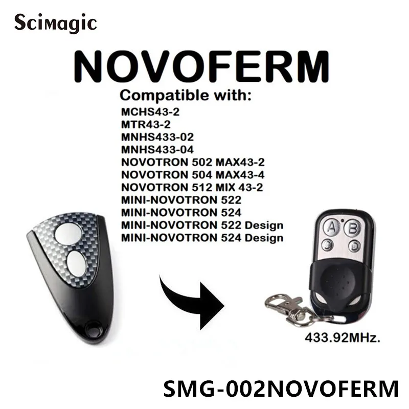 NOVOFERM NOVOTRON 502 MAX43-2, 504 MAX43-4 replacement remote control 433,92mhz Rolling code Remote transmitter NOVOFERM NOVOTRON 502 MAX43-2, 504 MAX43-4 replacement remote control 433,92mhz Rolling code Remote transmitter