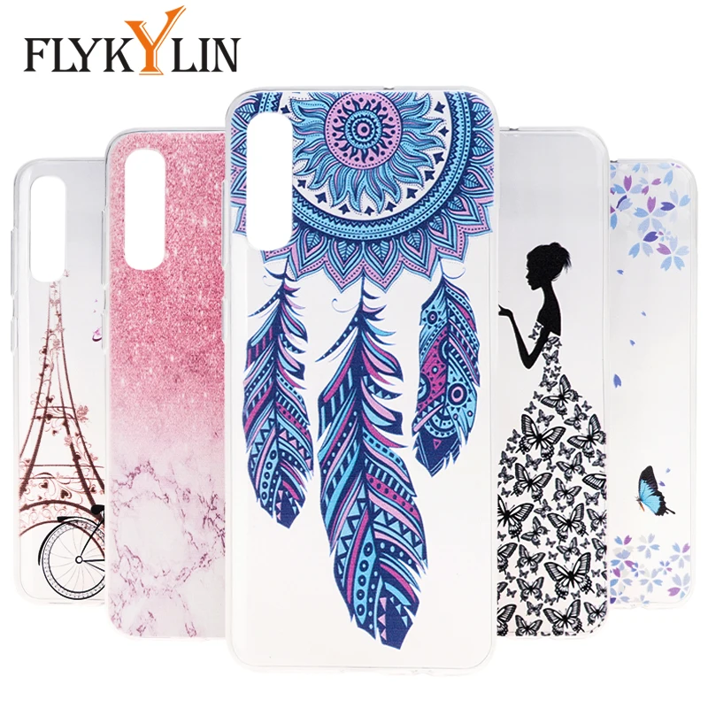 Силиконовый чехол FLYKYLIN для samsung Galaxy M30 M10 M20 s A30 A50 A40 A70 мягкий из ТПУ милые мраморные