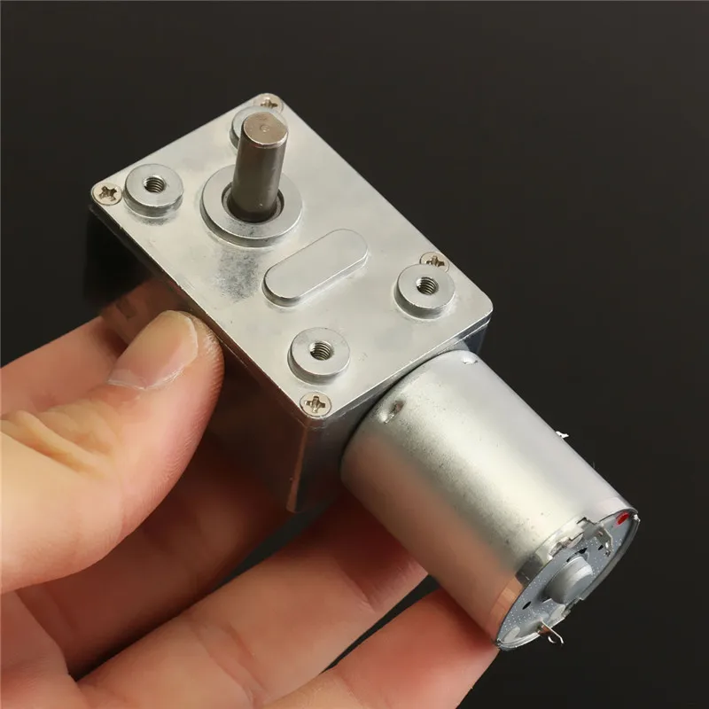 

12V 3Rpm Metal Reversible High Torque Turbo Worm Geared Motor DC Motor GW370 Hot Sale