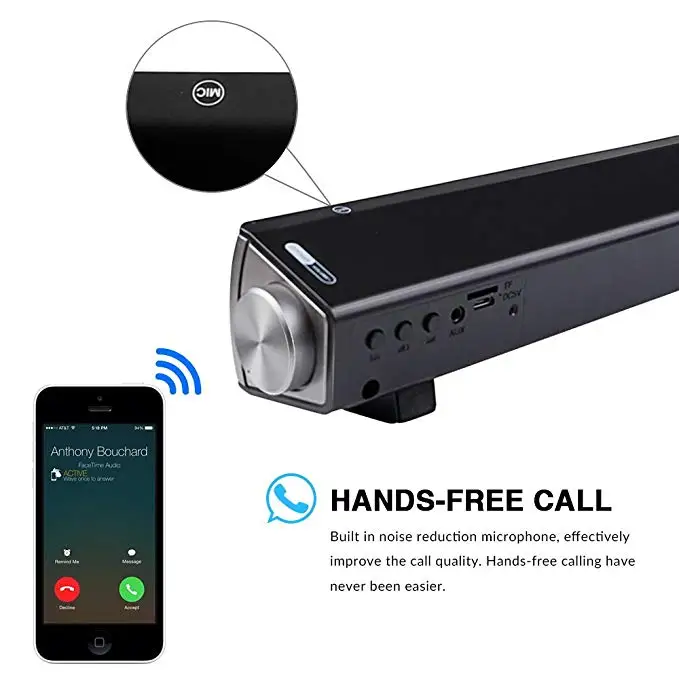 Беспроводной Bluetooth Сабвуфер MXPOKWV мини MP3 TF карта динамик громкий стерео супер бас