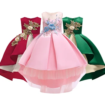 

Summer Christmas Flower Girls Dress Girl Clothing Sleeveless Princess Dresses Girl Costume Kids Clothes