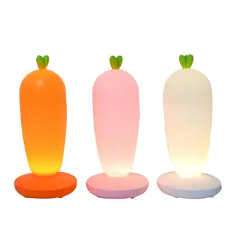 

Innovative Carrot Shaped Rechargeable LED Night Light Children's Eye-protection Bedside Lamp Environmentally Friendly ABS