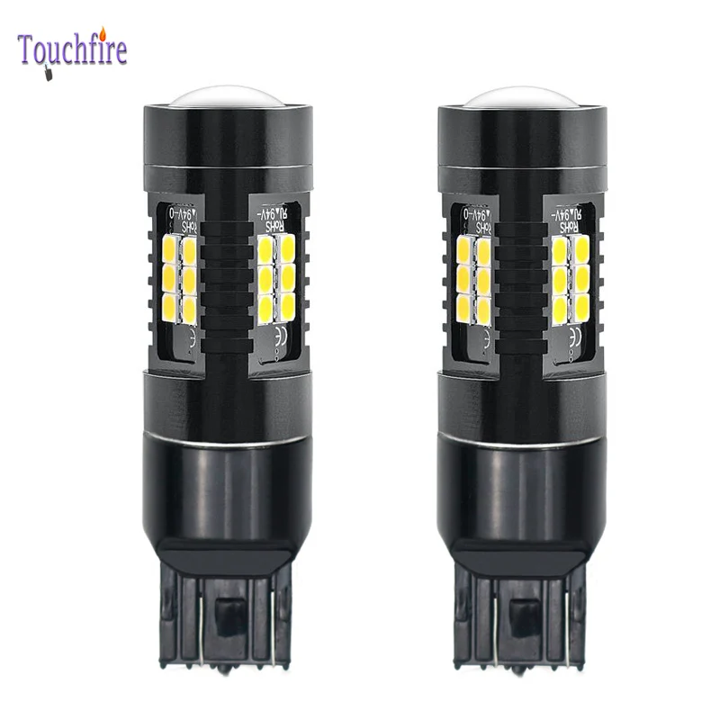 2 шт. Автомобильные светодиодные лампы T20 7440 7443 W21W P21W 1156 1157 Canbus 3030 21SMD|Сигнальная