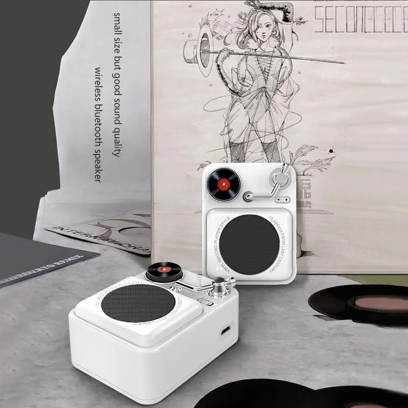 

Retro Wireless Bluetooth Speaker Portable Mini Loudspeaker Stereo Music Surround Subwoofer Outdoor Speaker Sound System Radio A8