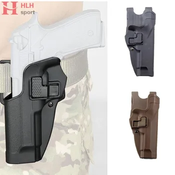 

Tactical Beretta M9 Holster Military Gear Airsoft Concealment Waist Belt M92 Belt Loop Paddle Holster Right Hand