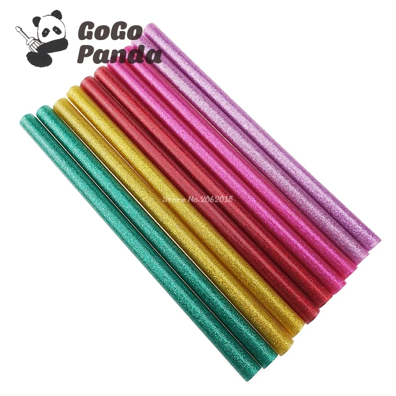 

GOGOPANDA 5PCS 11mm X200mm Hot Melt Glue Sticks for DIY Craft Phone Case Alloy Toy Art Model Album Repair Adhesive Stick