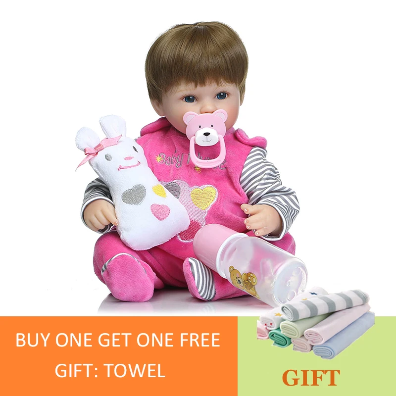 

40cm Baby Silicone Doll Reborn Baby Doll Handmade Simulated Soft Toy Child Doll Reborn Toddlers Skin Lifelike Dolls Toys For Kid