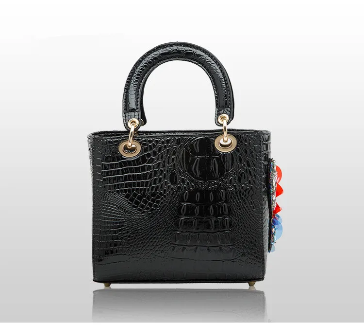 Moda de luxo diamante borboleta bolsa feminina