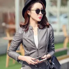 Акция производителя женские модные короткие кожаные куртки качество очень хорошее кожаная женская куртка женское кожаное пальто