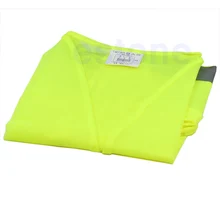 1 шт. зеленая флуоресцентная трикотажная ткань высокая видимость светоотражающие жилеты безопасности окружающей среды санитария