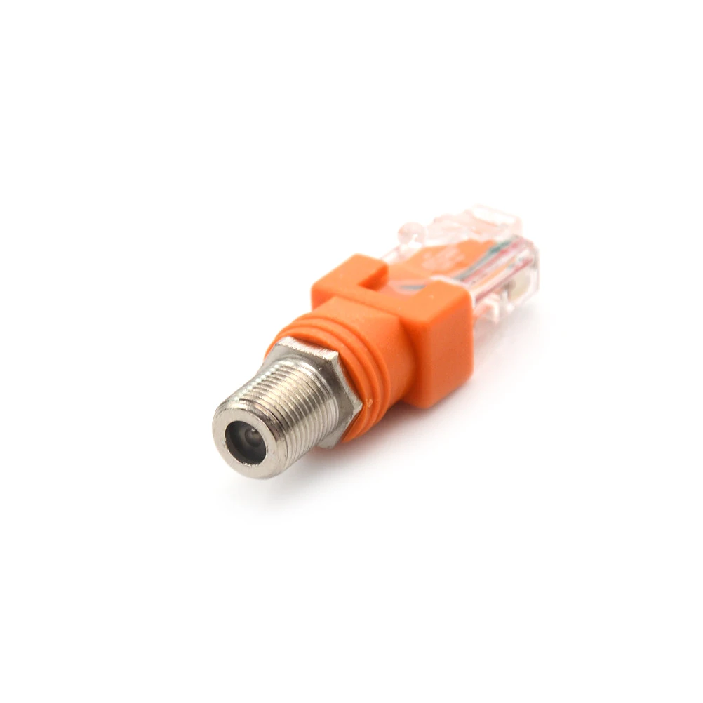 1 шт. F образный разъем RF Женский к RJ45 Мужской коаксиальный цилиндр Соединительный