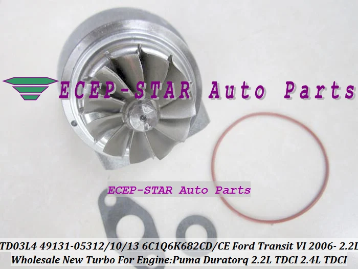 TURBO TD03L4 49131-05312 49131-05310 49131-05313 6C1Q6K682-CD Turbocharger For Ford Transit VI 2006-08 Duratorq V347 2.2L TDCI 49131-05210 (6)