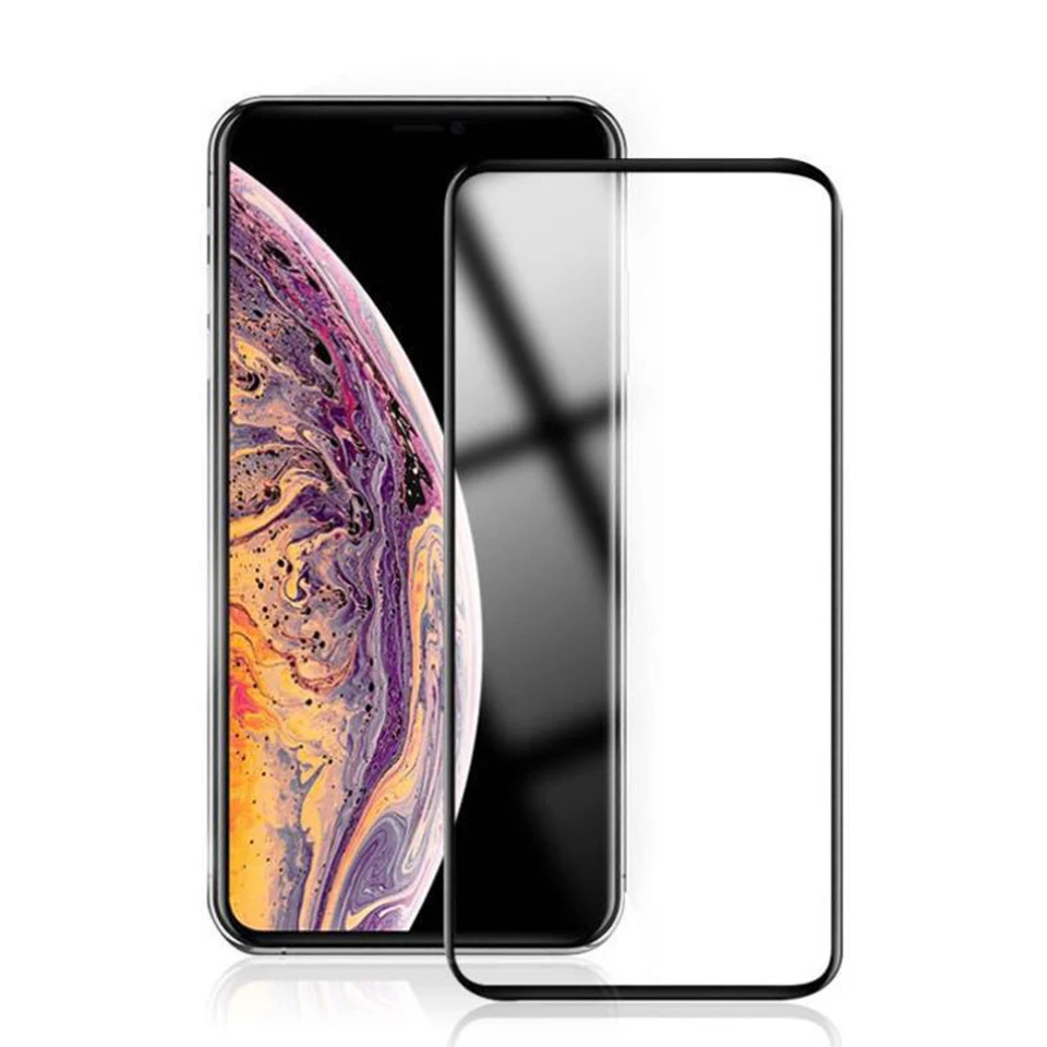 Закаленное защитное стекло 10D для iphone 7 6 6s 8 Plus X XS MAX XR|Защитные стёкла и плёнки| |