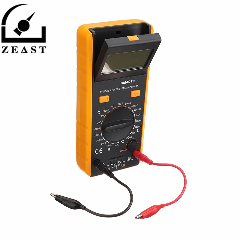 

BM4070 Digital LCD L CR Meter Inductance Capacitance Resistance Tester Multimeter With Crocodile Clip Measuring Tool with Bag