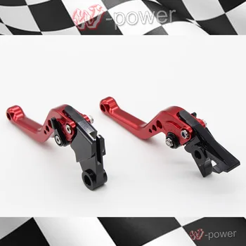

For YAMAHA FZ6R XJ6 Diversion 09-15 Motorcycle Accessories CNC billet aluminum Short Brake Clutch Lever Red