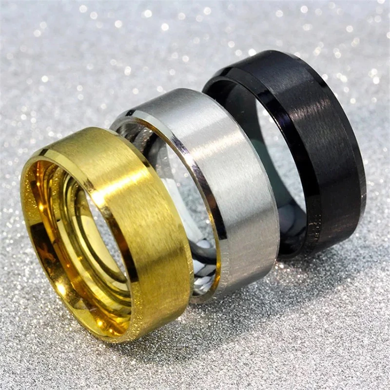 

Ring men, simple wedding rings, men's jewelry 2019 popular models .Csyiirry