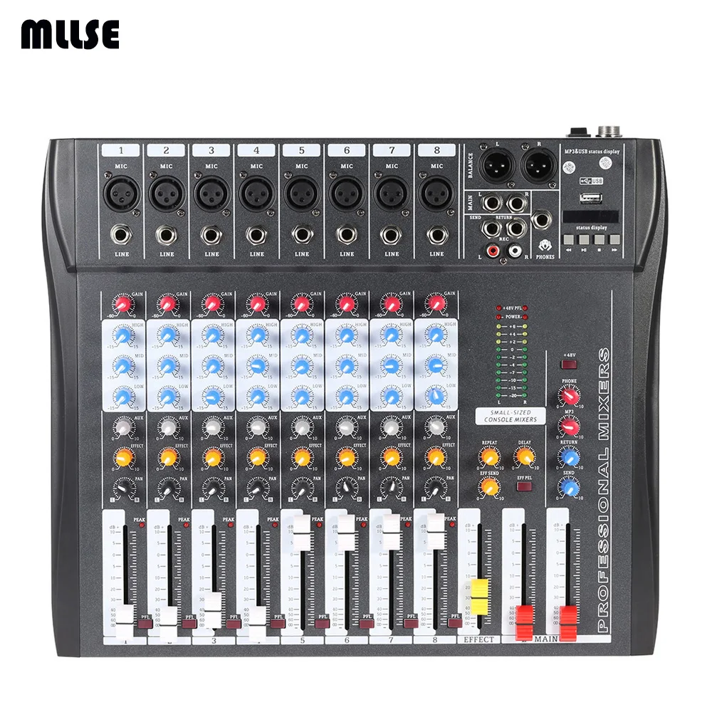 NFS2RU CT80S USB 8 Channels Mixing Console Equipment Professional Audio