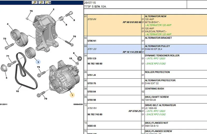 Baificar Новое высокое качество генератора 57056N для Citroen C8 C5 II C4 peugeot 206 307 407 408 607 807 1,4 1,6 1,8 2,0 2,2