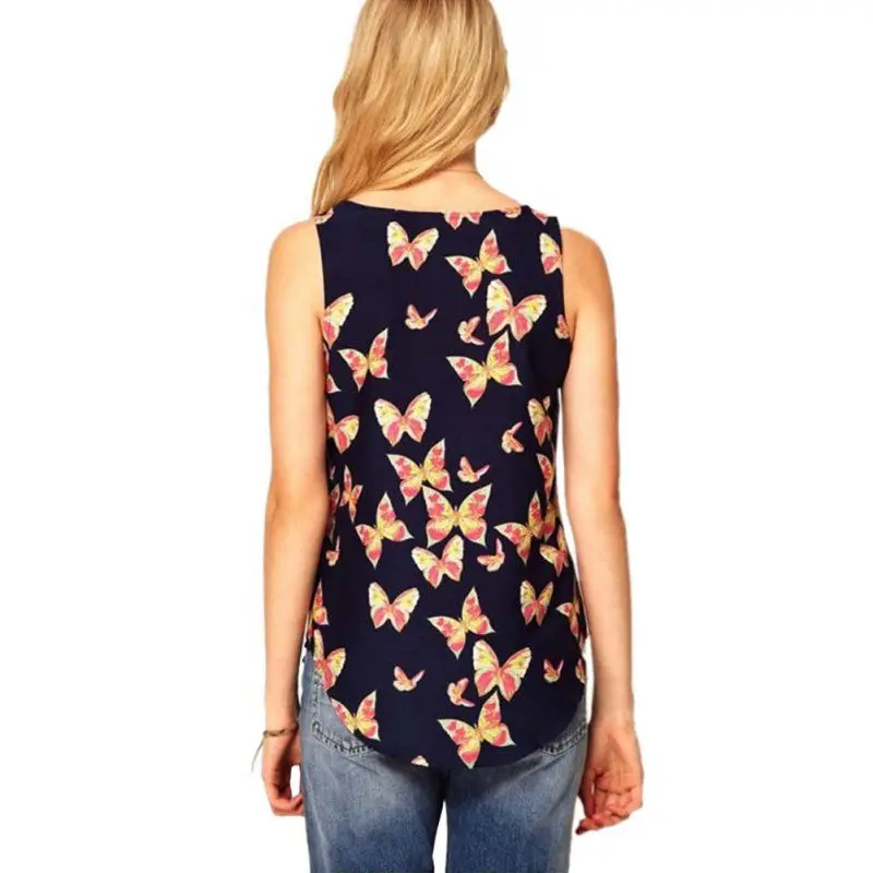 Женская футболка без рукавов с принтом летняя женская топы Camisole Blusas Femininas|sleeveless