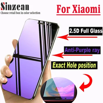 

100pcs For Xiaomi 9/mi9 SE/Play/mi 8 lite/POCO F1/A1/A2 lite/6X/5X 2.5D Full Glass EXACT HOLE Anti blue ray Screen Protector